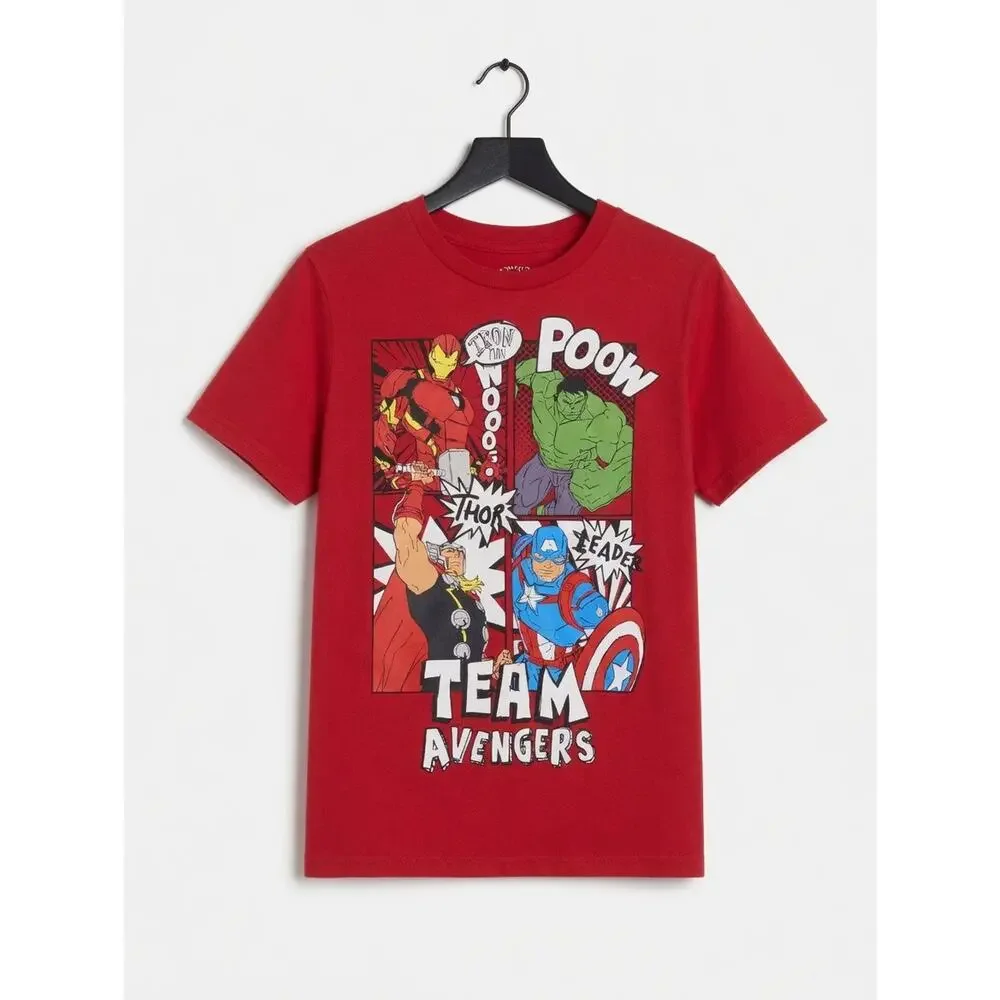 Marvel Avengers Kids Clothing Bundle - Gray Shorts Size 5 + Blue & Red Graphic